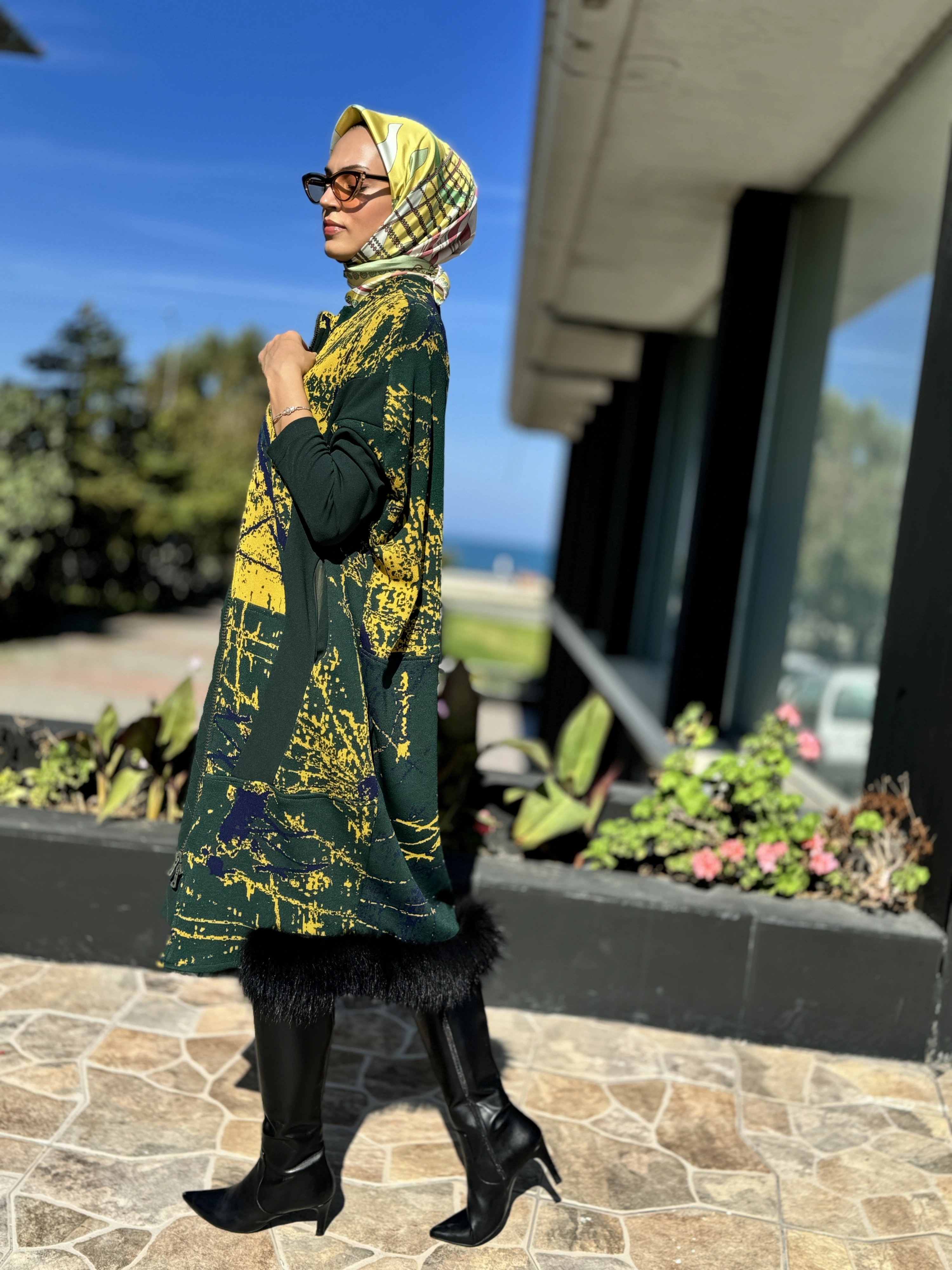 Misswhence Kürklü Triko Kap 36406