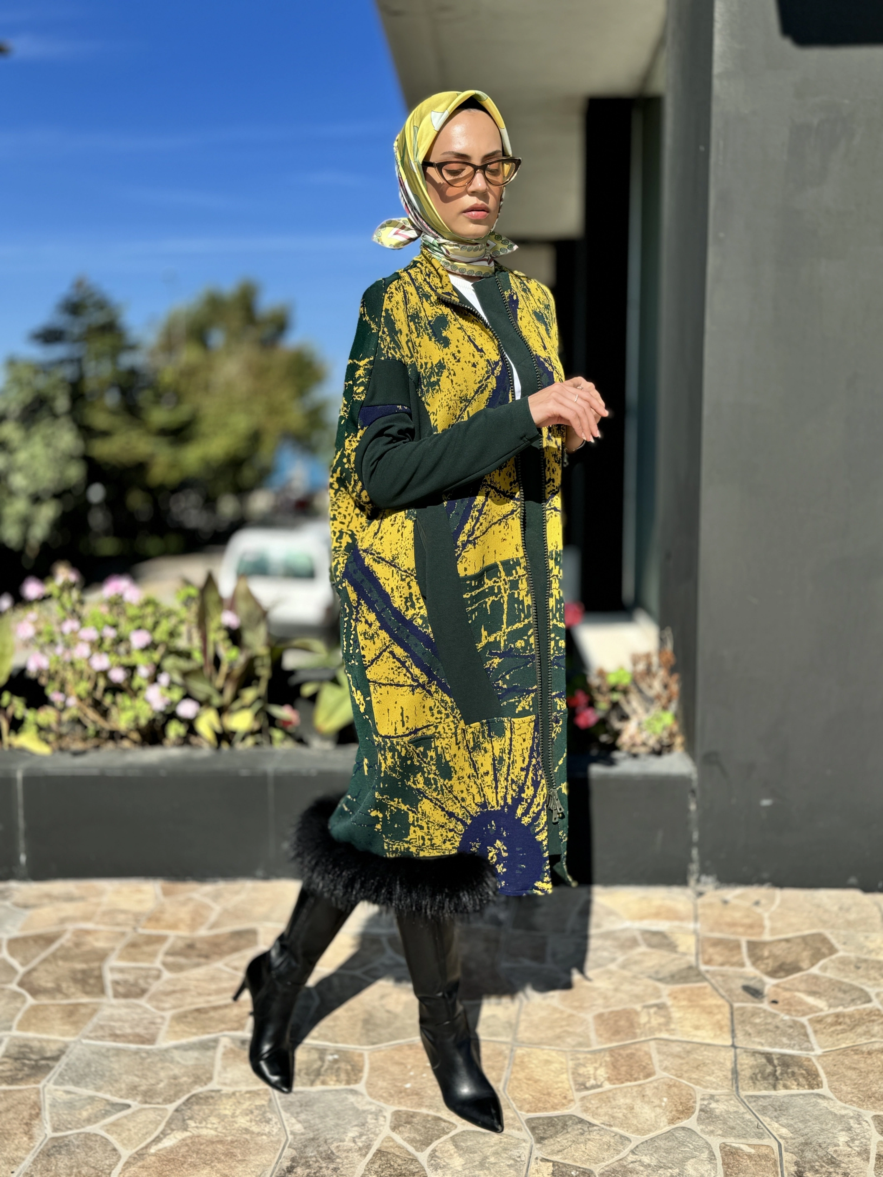 Misswhence Kürklü Triko Kap 36406