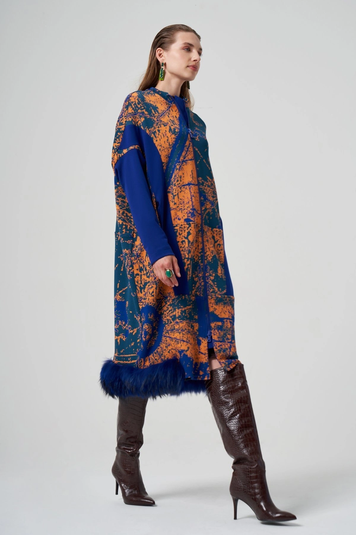 Misswhence Kürklü Triko Kap 36406