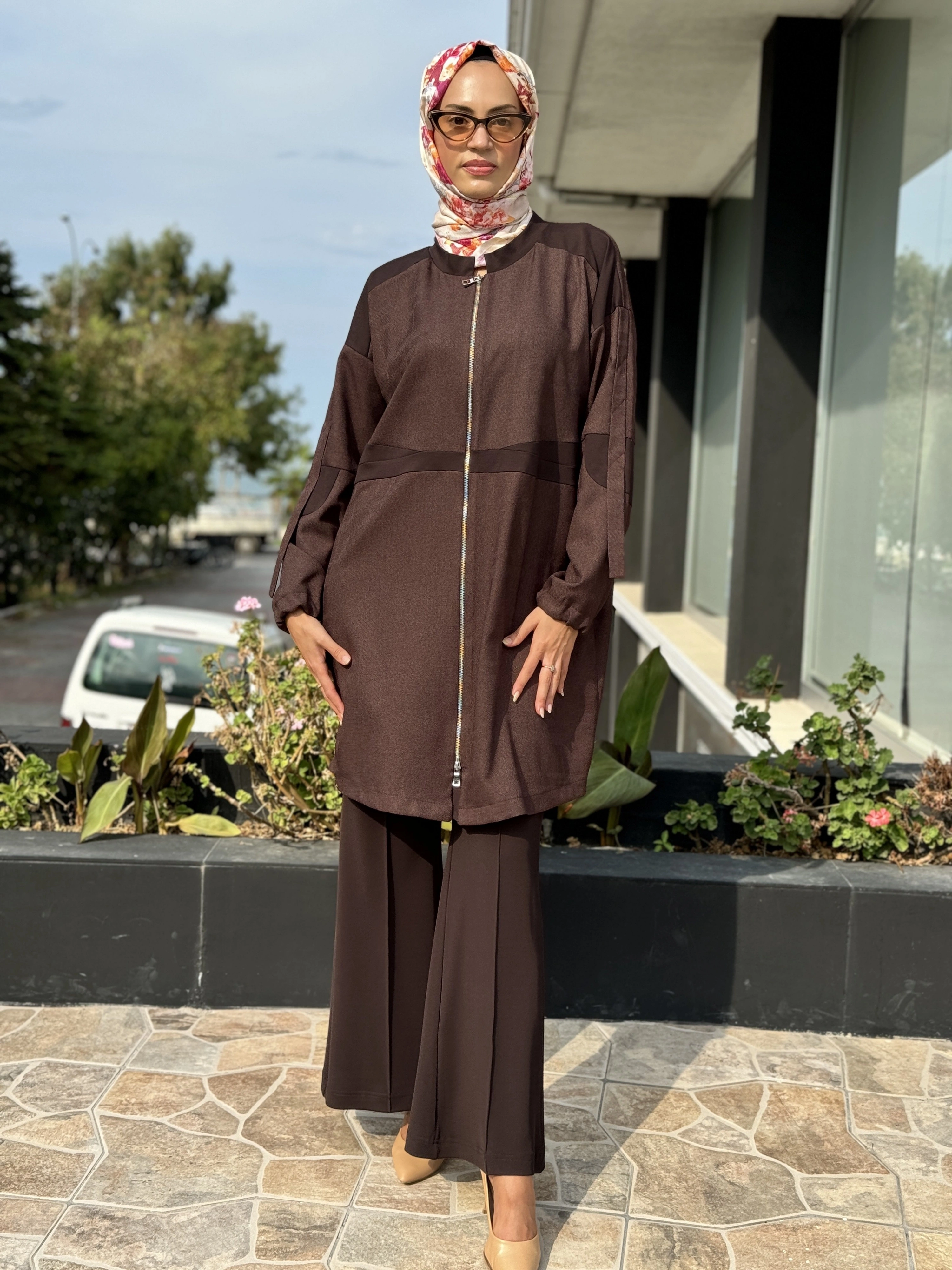 Misswhence Mevsimlik Fermuarlı Gömlek Ceket 36407