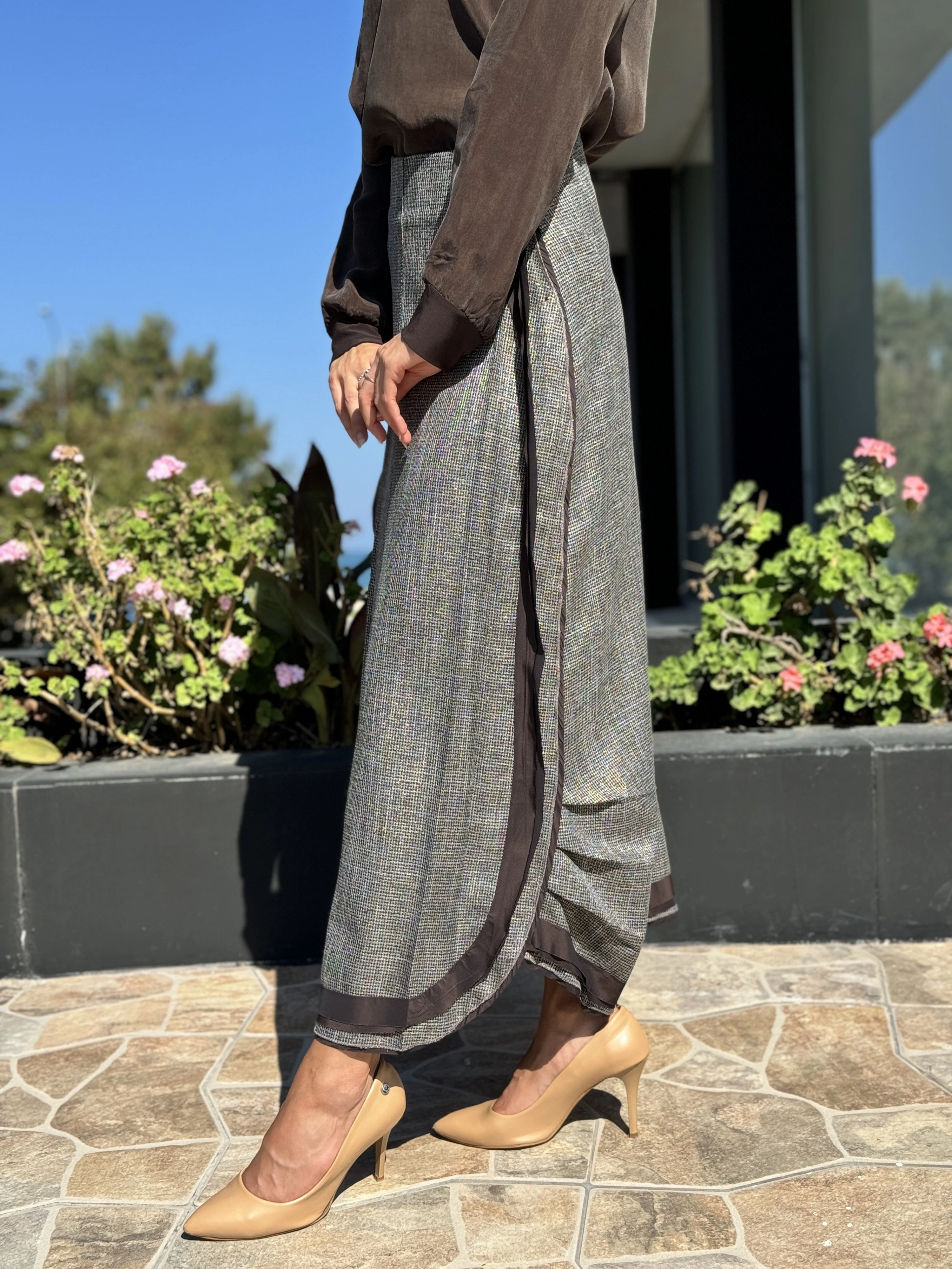 Misswhence Pötikare Desenli Etek 36902