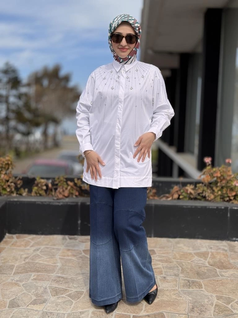 Misswhence Renk Geçişli Likralı Tensel Kot Pantolon 37100