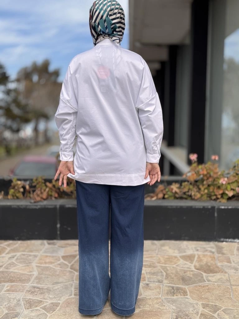 Misswhence Renk Geçişli Likralı Tensel Kot Pantolon 37100