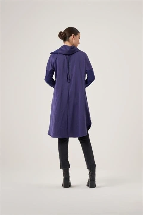 Misswhence Sırtı Fermuarlı Şal Yaka Viscon Tunik 34030