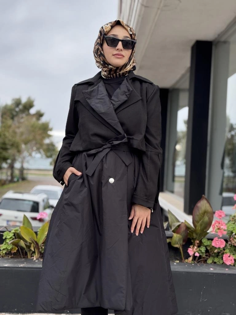 Misswhence Teknik Kumaşlı Detaylı Çırçıtlı Kap 38403