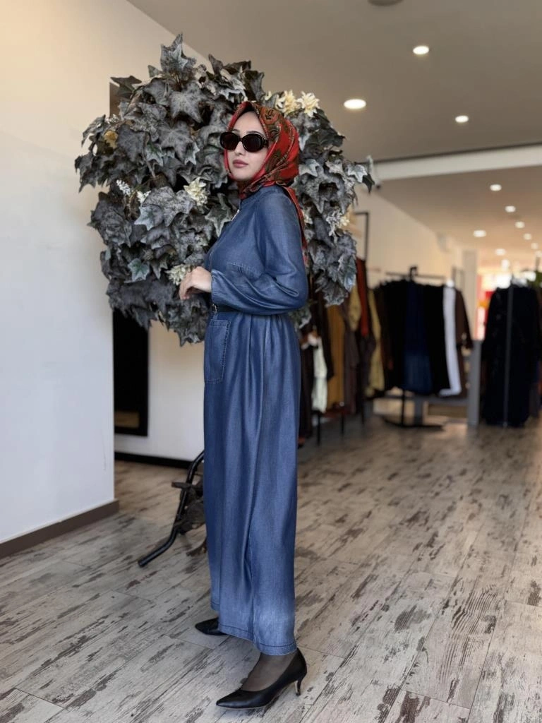 Misswhence Tencel Kot Elbise 37804