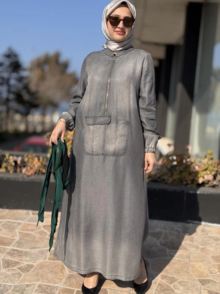 Misswhence Tencel Kot Elbise 37804