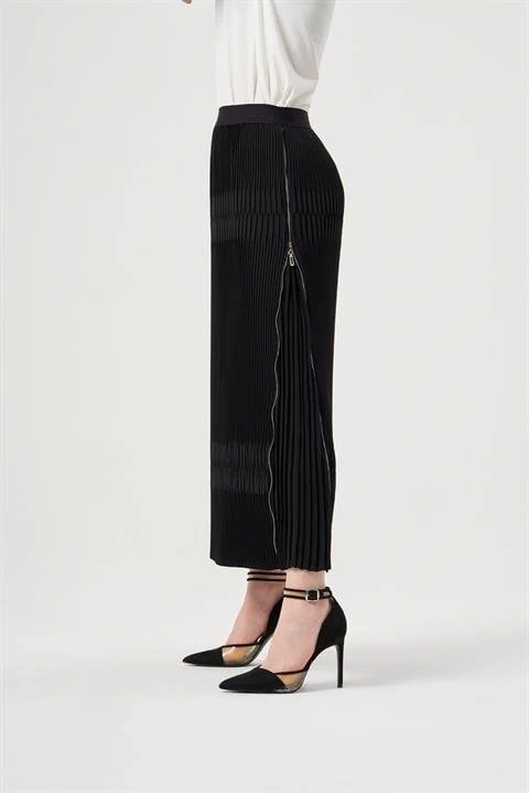 Misswhence Yandan Fermuarlı Pliseli Etek ( KİREMİT-YEŞİL VE ZÜMRÜT İÇİN GEÇERLİ)34903