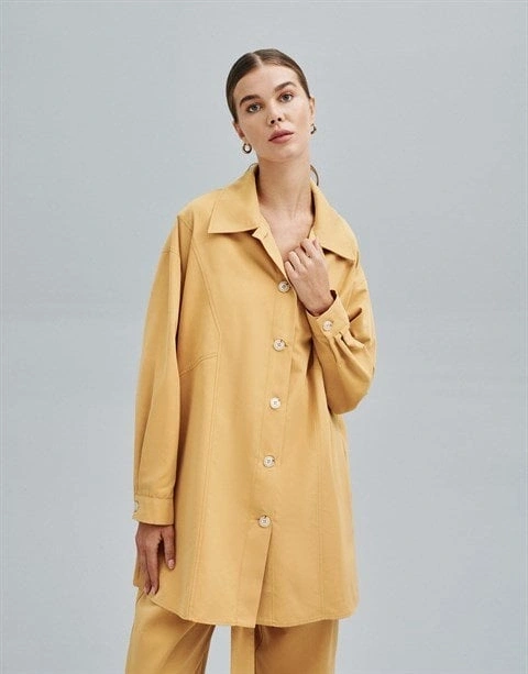 Oversize Hardal Gömlek 23FW224