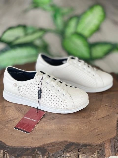 Pierre Cardin Bağcıklı Beyaz Sneaker Kadın Ayakkabı 52245
