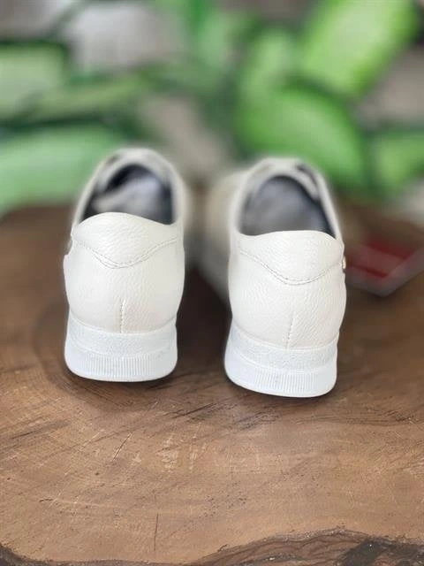 Pierre Cardin Bağcıklı Beyaz Sneaker Kadın Ayakkabı 52245