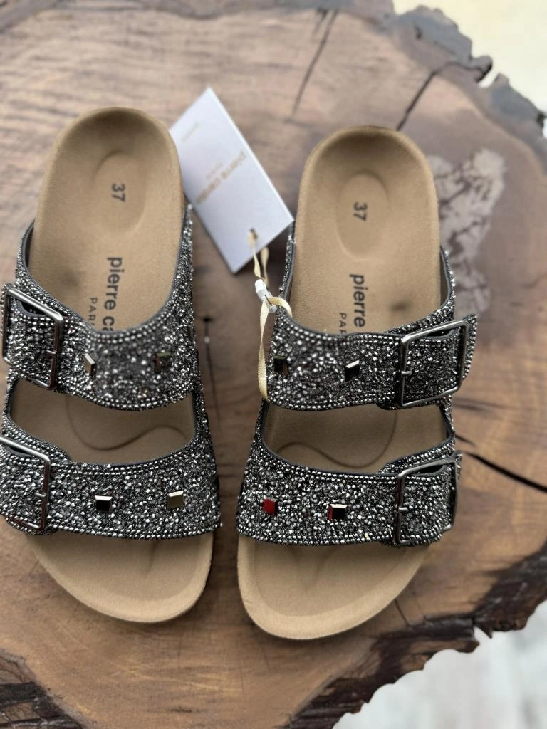 Pierre Cardin Taş Detaylı Tokula Terlik PC7552