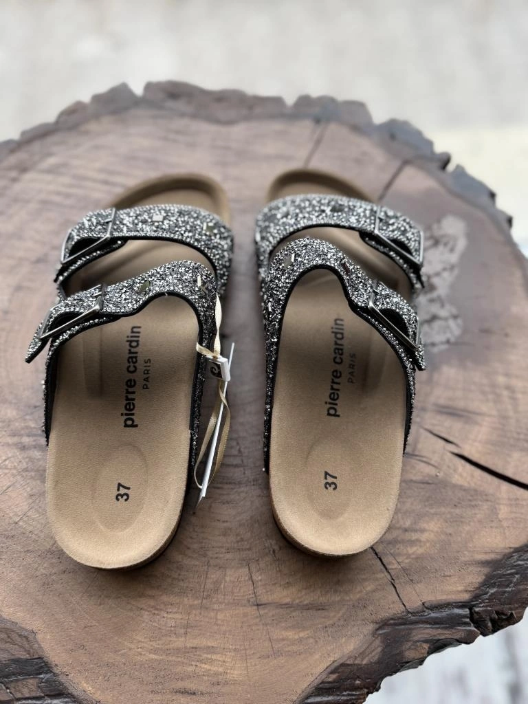 Pierre Cardin Taş Detaylı Tokula Terlik PC7552