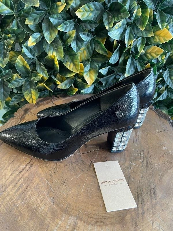 Pierre Cardin Topuğu Taşlı Kırışık Ayakkabı PC51201