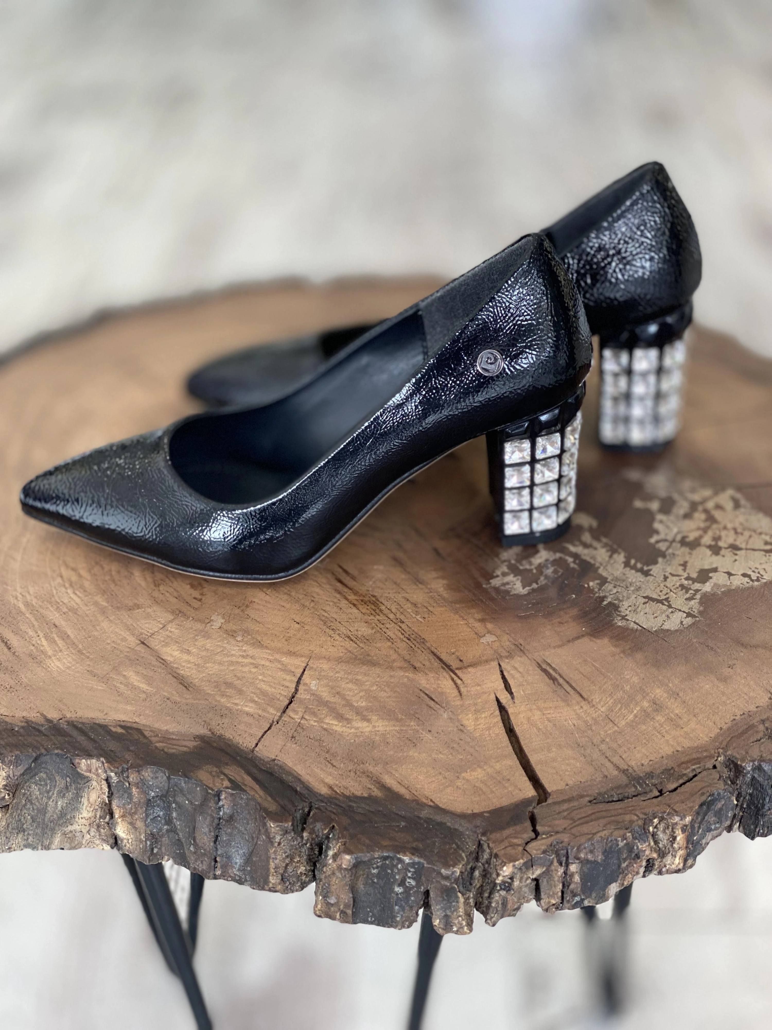 Pierre Cardin Topuğu Taşlı Kırışık Ayakkabı PC51201