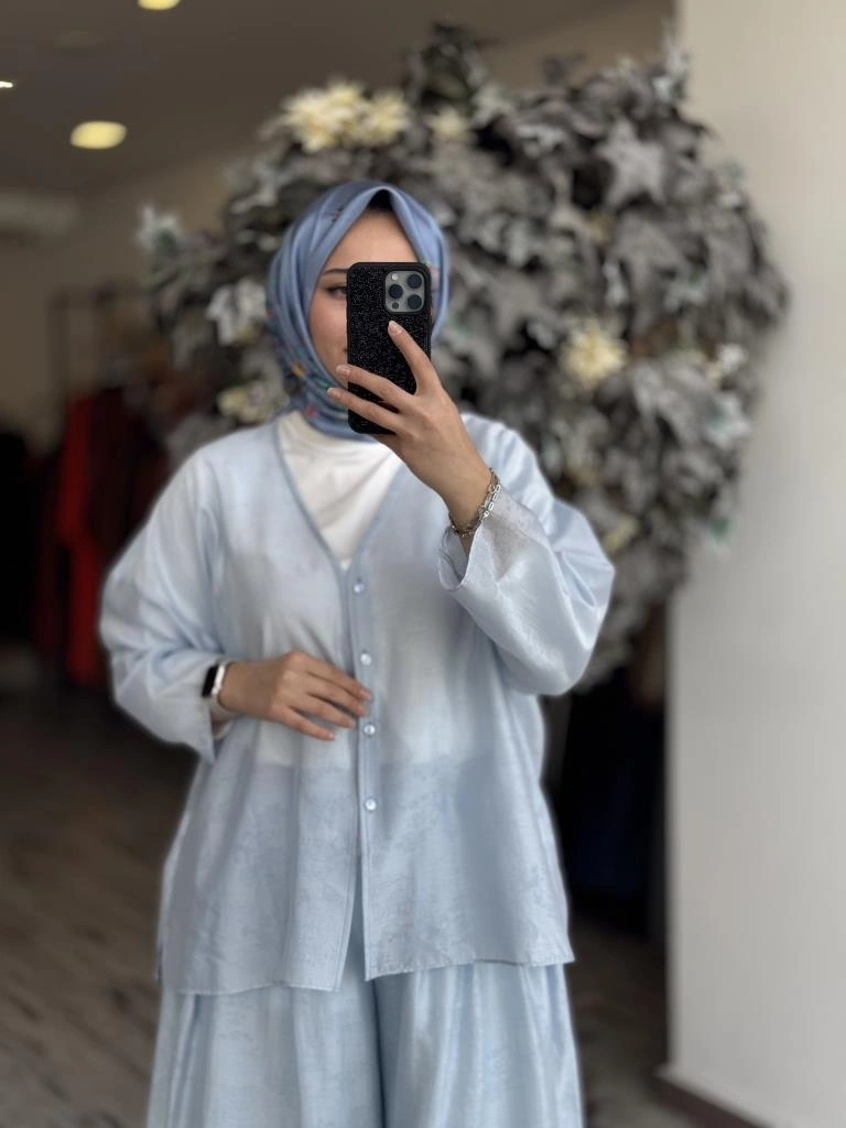 QooQ Store Azur Kimono Pantolon Takım 25SS626