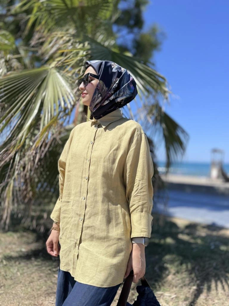 QooQ Store Lin Keten Gömlek 25SS212