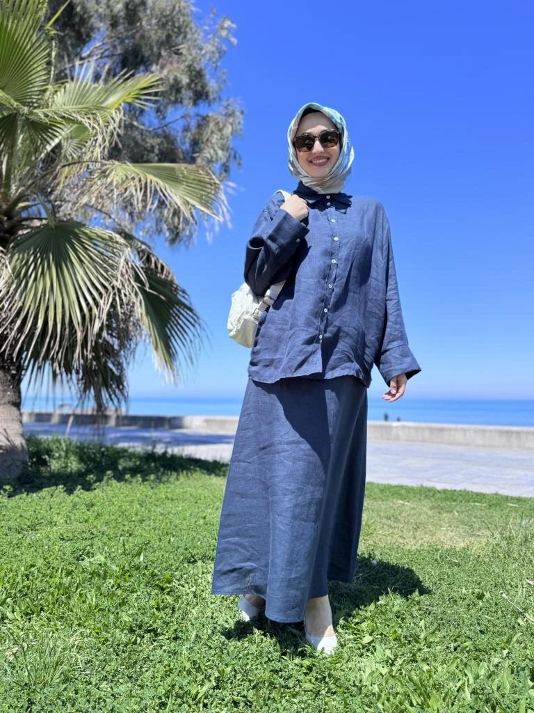 QooQ Store Lin Keten Gömlek 25SS212