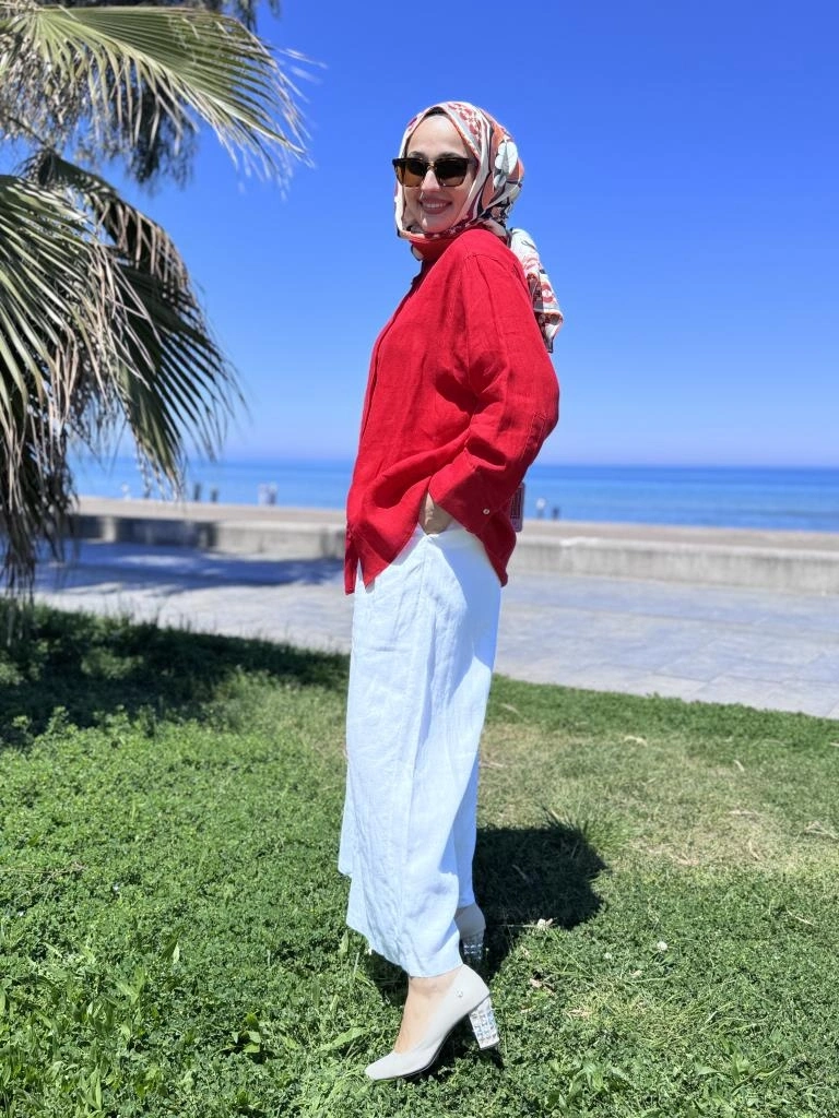 QooQ Store Lin Keten Gömlek 25SS212