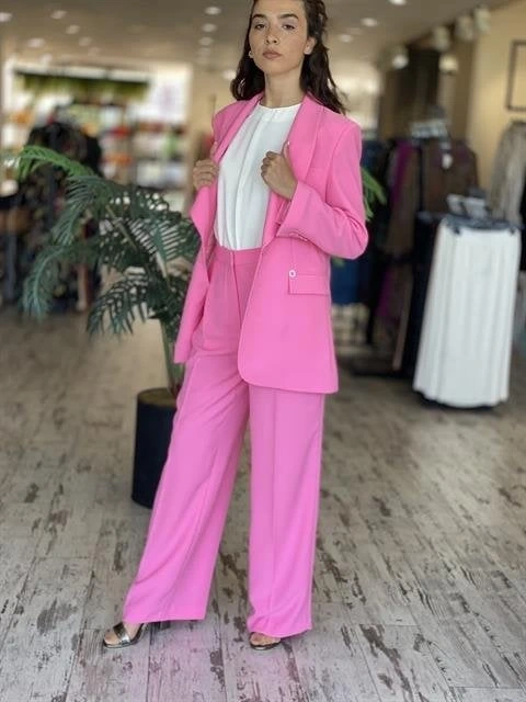SENNA Lucinda Pembe Ceket/Pantolon Takım 9047S23