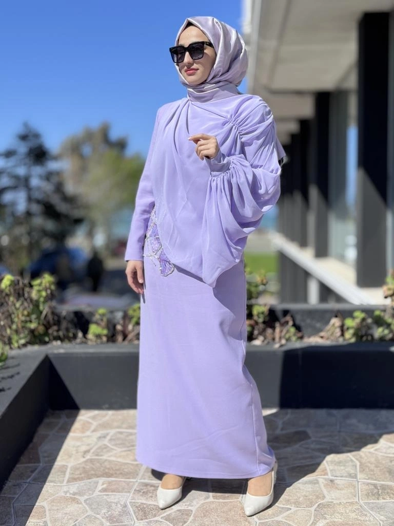 SENNA Peony Tesettür Abiye Elbise SD2530016