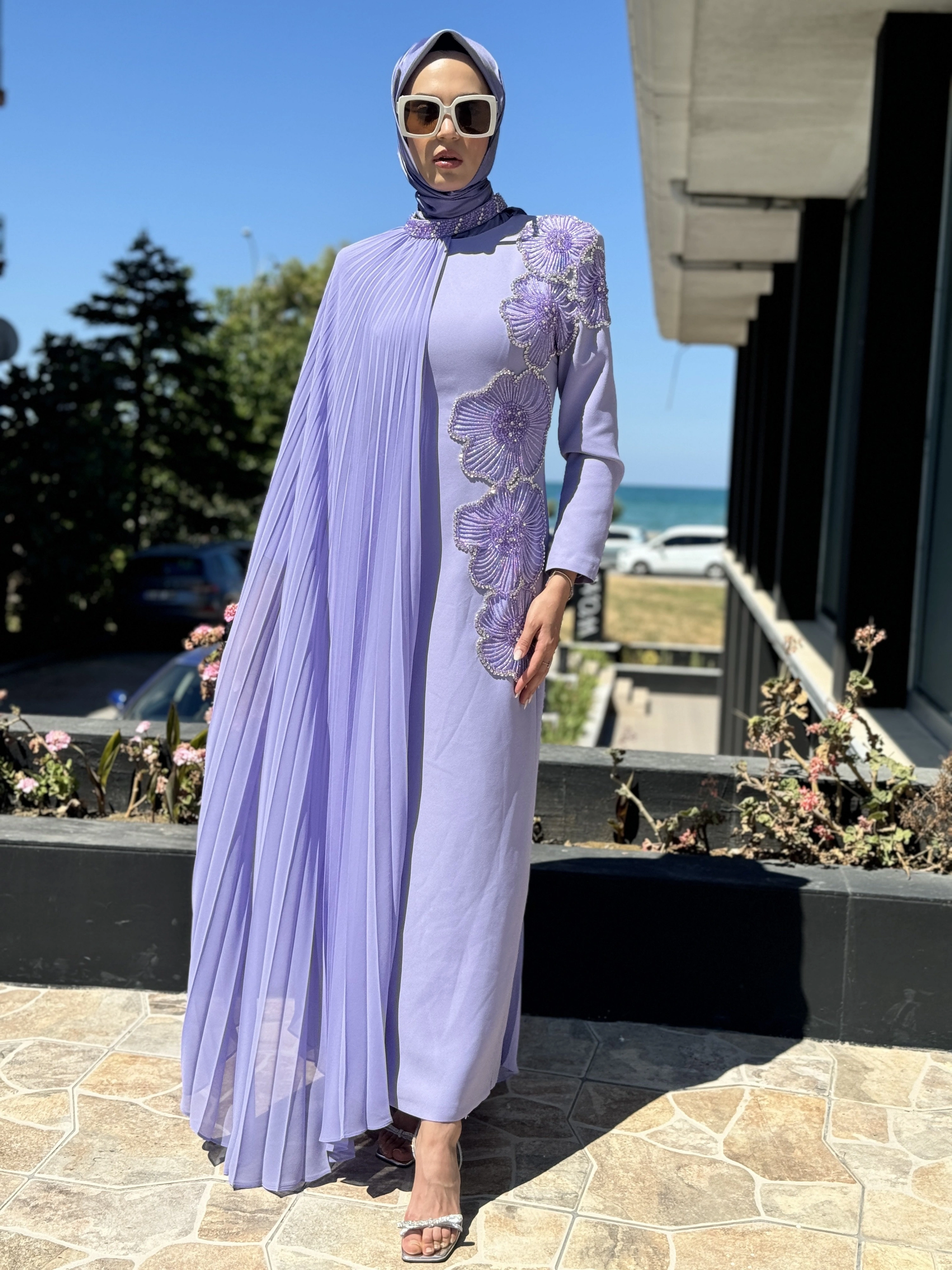 SENNA Rosaline Tesettür Abiye Dress SD30043