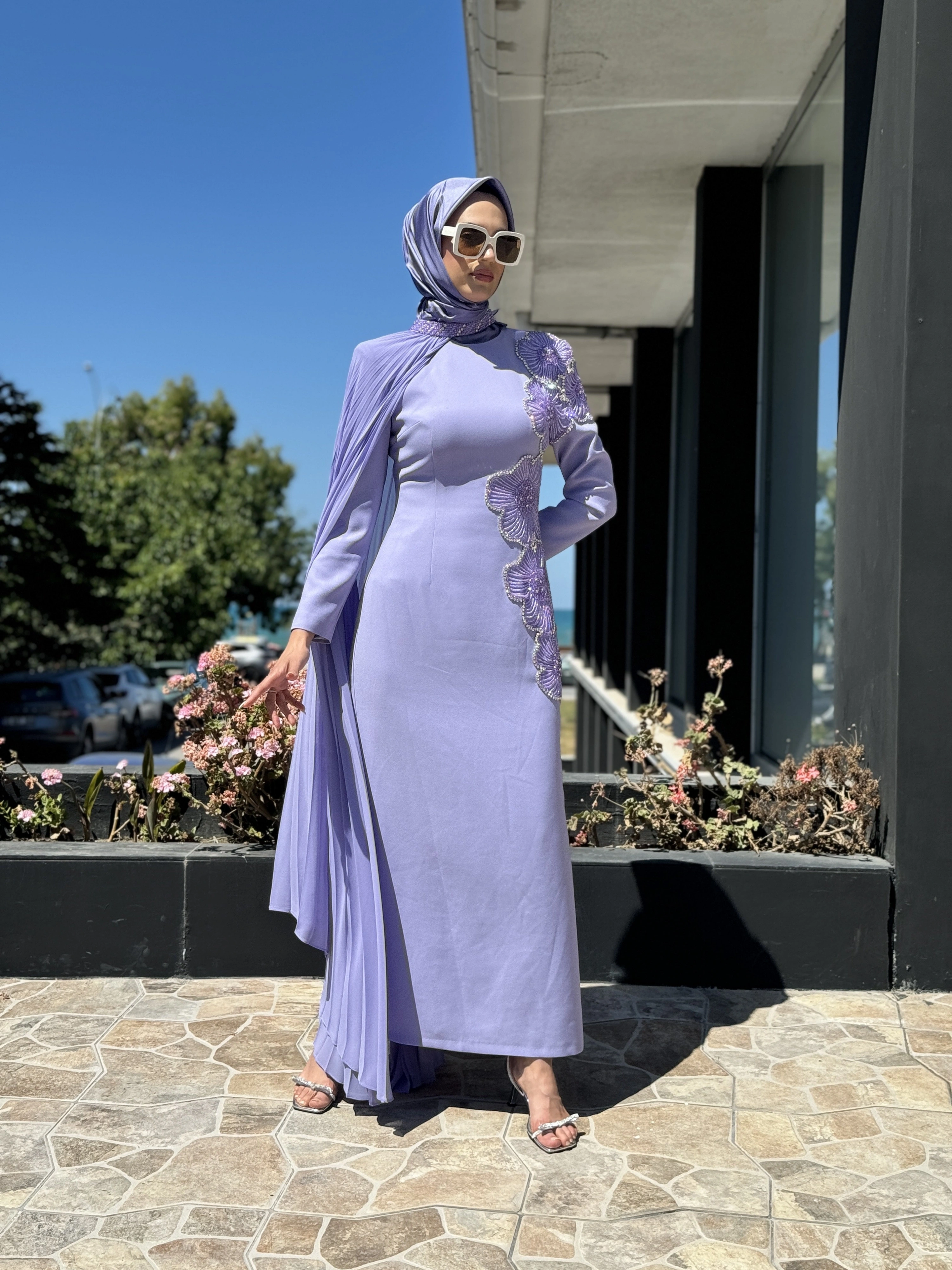 SENNA Rosaline Tesettür Abiye Dress SD30043