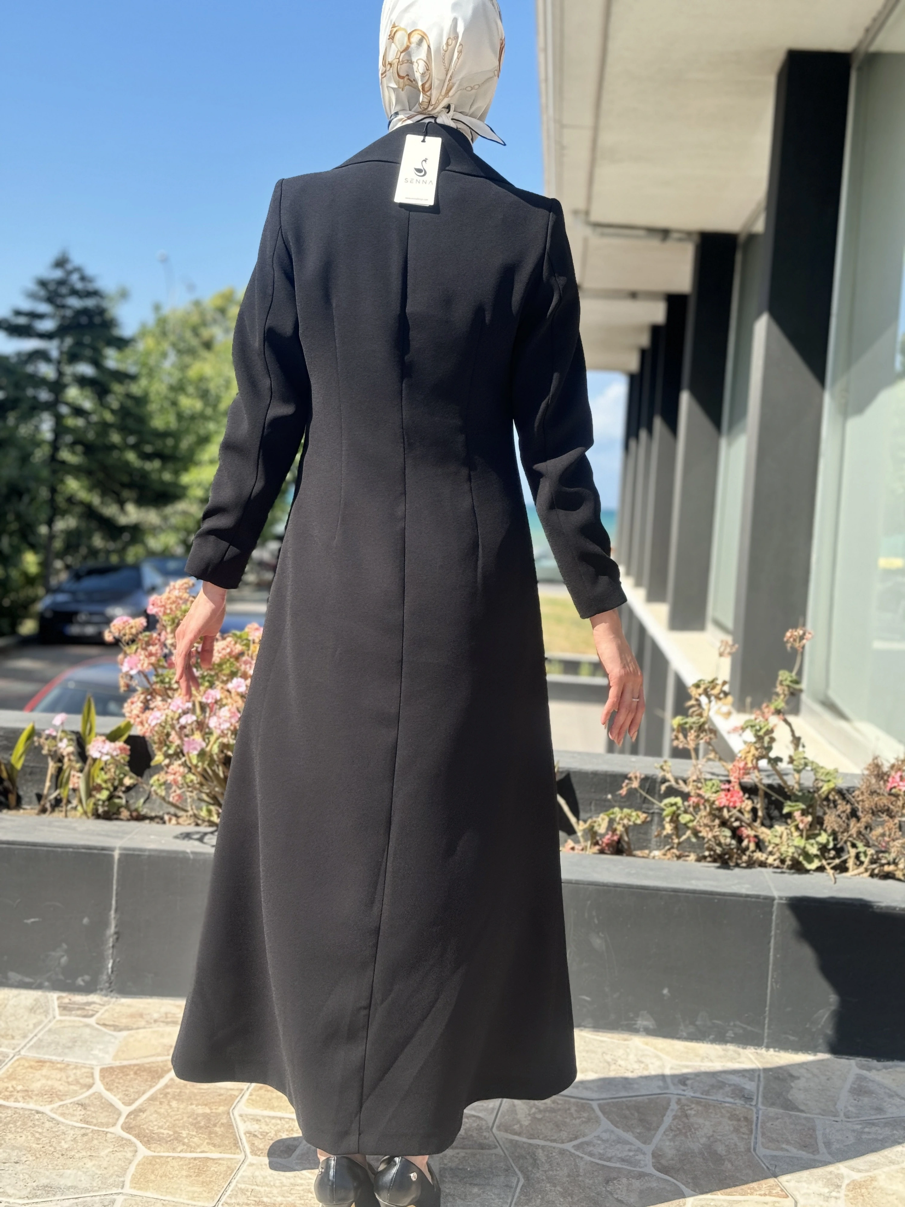 SENNA Rose Stone Dress Tesettür Abiye SD30080