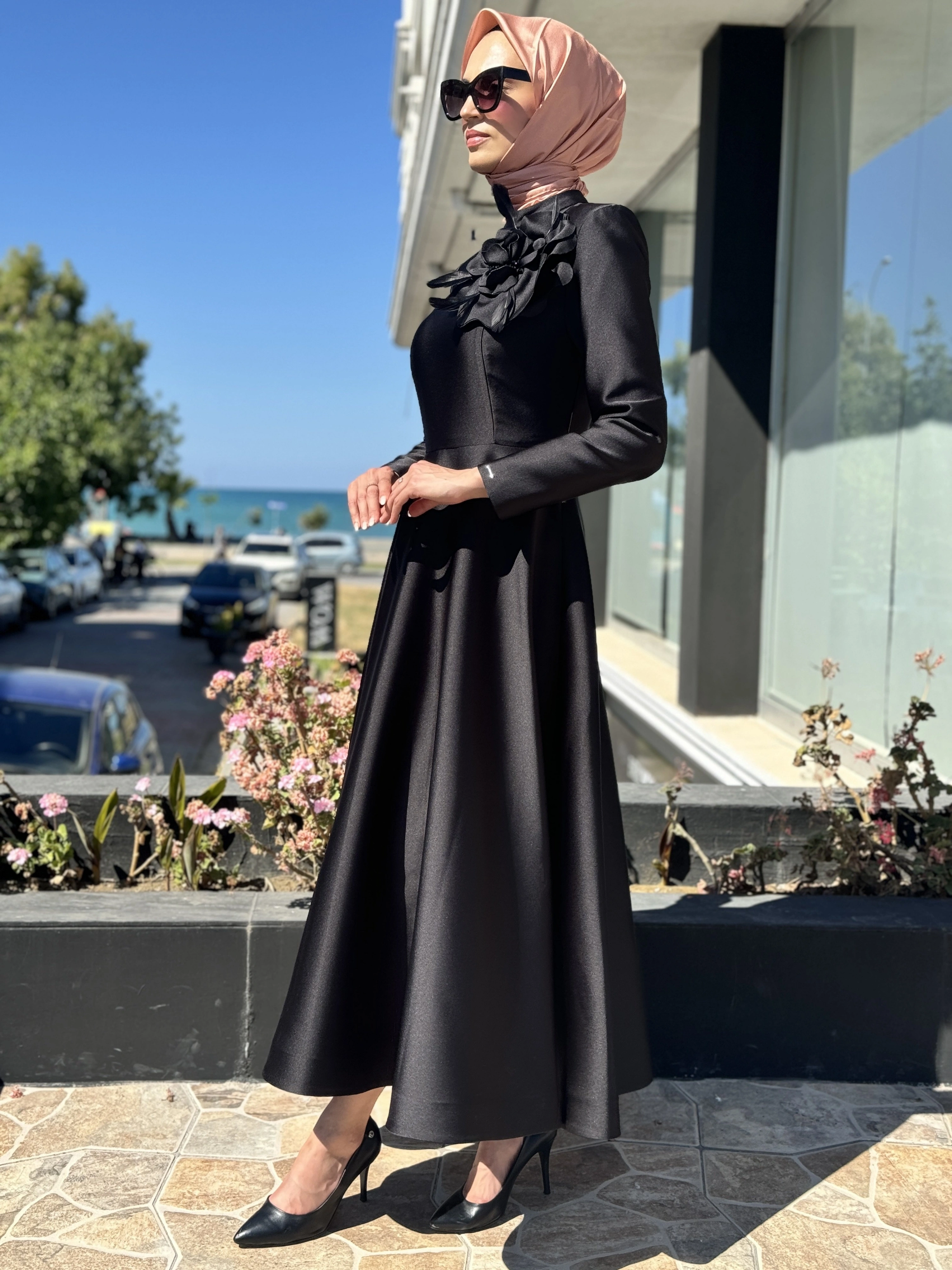 SENNA Rosebud Dress Tesettür Abiye SD30001