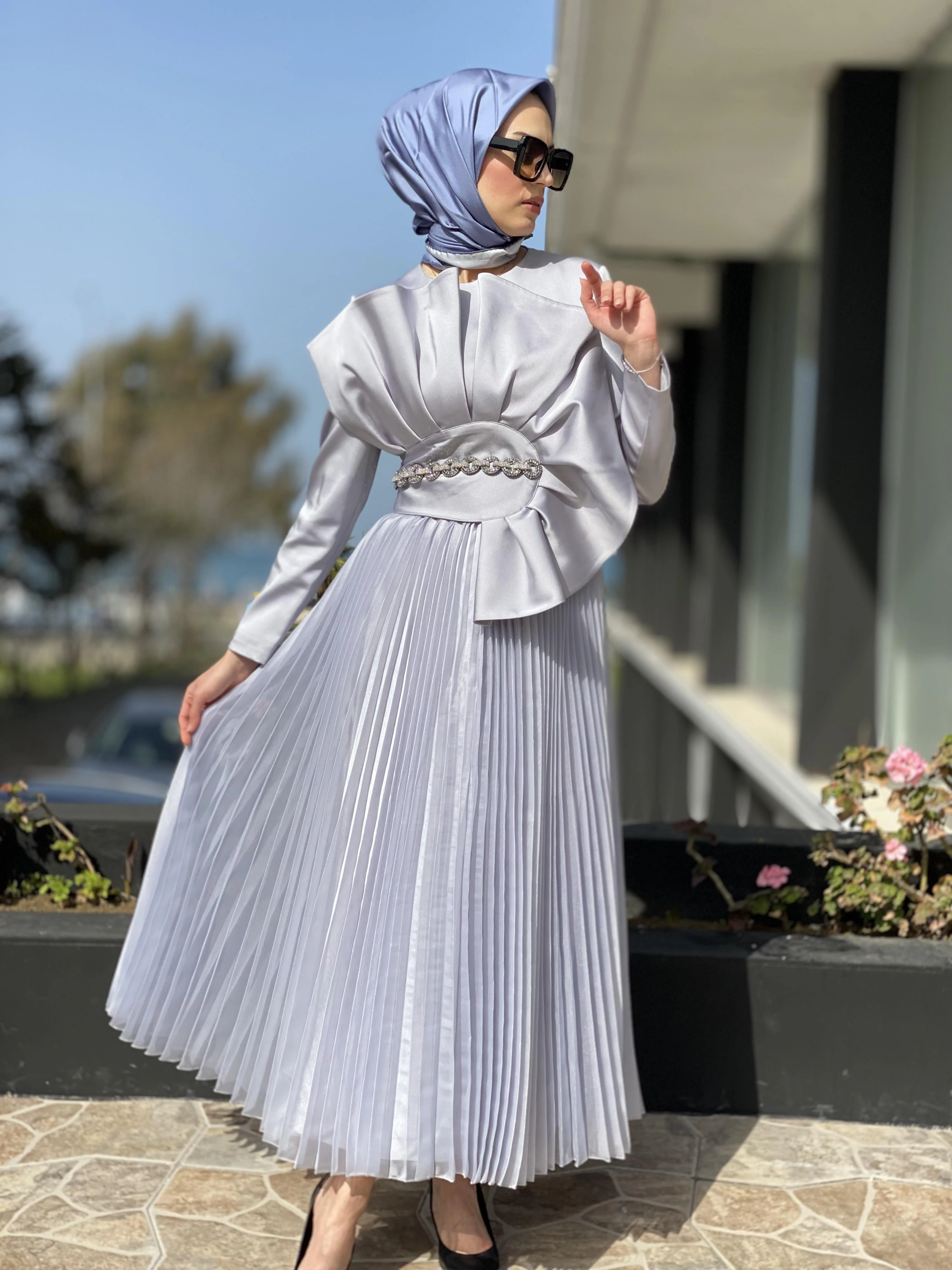 SENNA Violanda Dress Tesettür Abiye SD30025