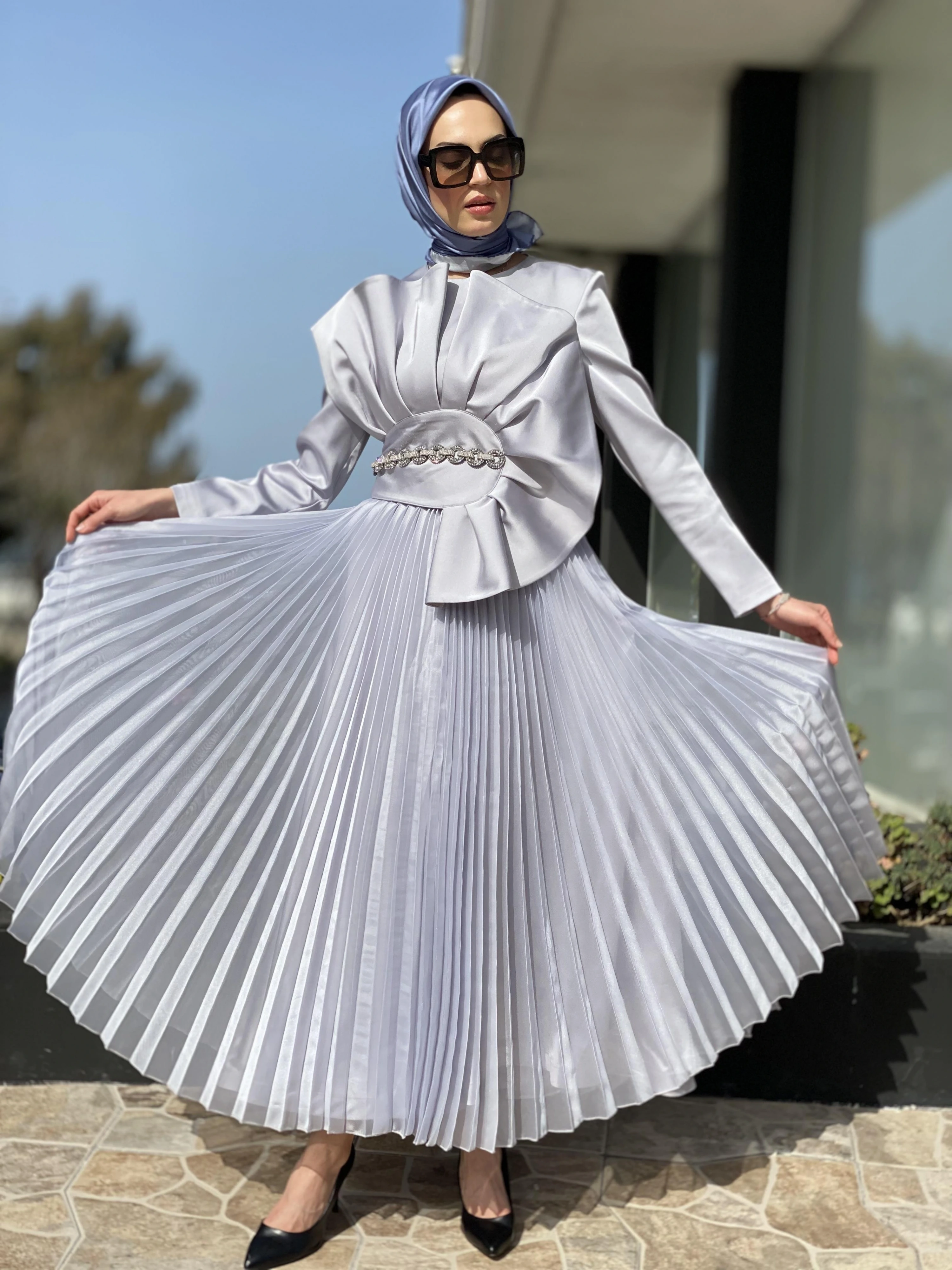 SENNA Violanda Dress Tesettür Abiye SD30025