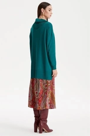 Tığ Triko Degaje Yaka Triko Tunik TNK21262