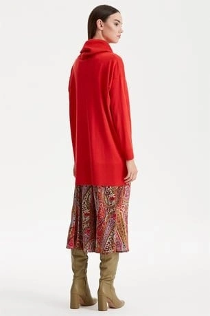 Tığ Triko Degaje Yaka Triko Tunik TNK21262