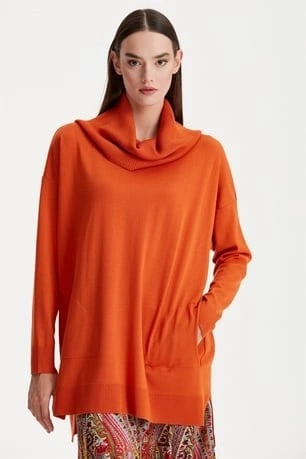 Tığ Triko Degaje Yaka Triko Tunik TNK21262