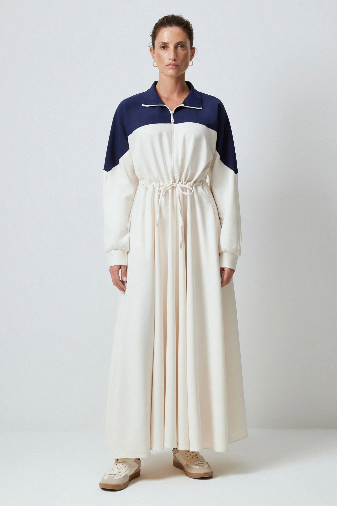 Touche Belden Bağlamalı Krep Elbise 24F1A0004