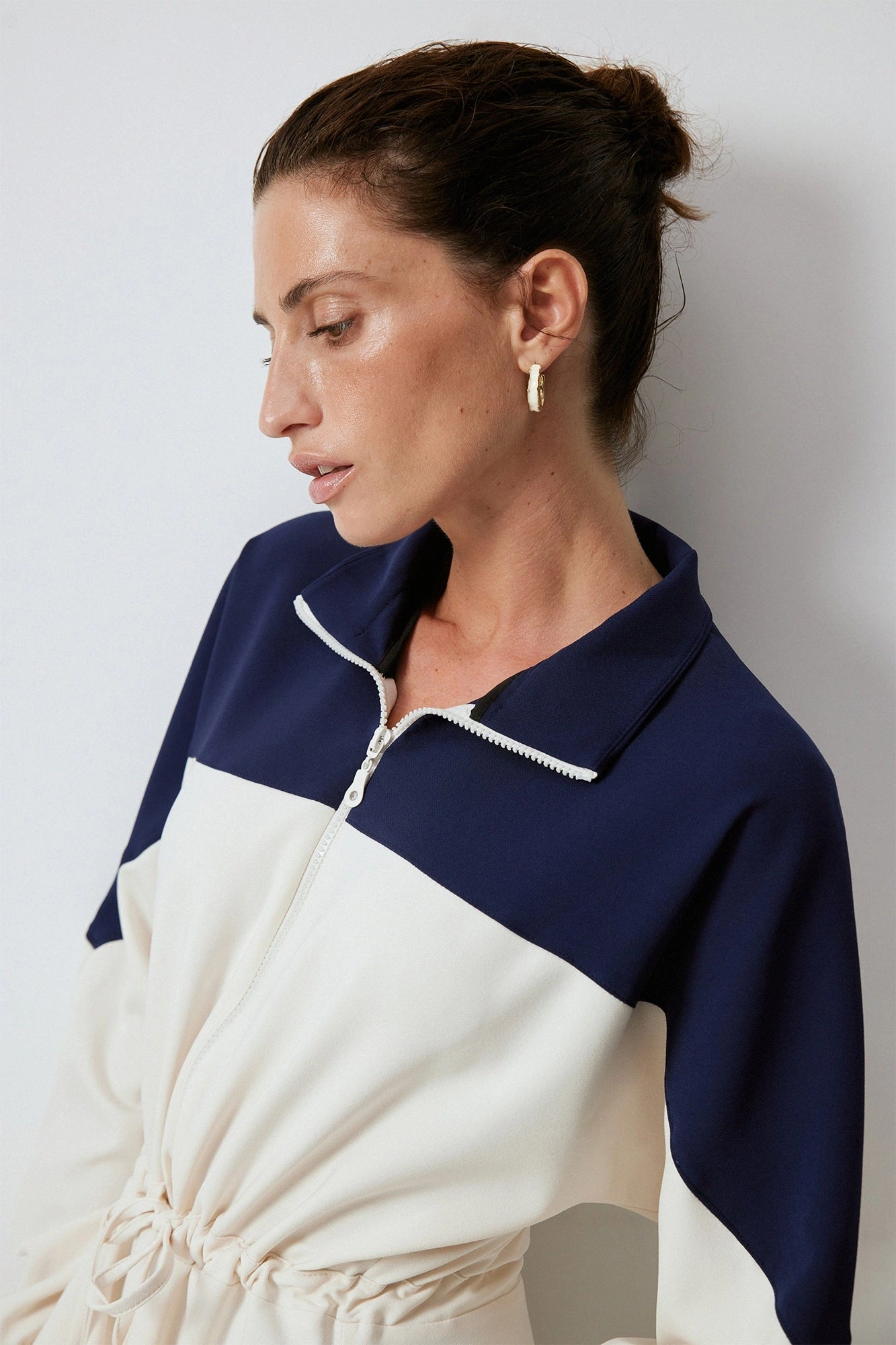 Touche Belden Bağlamalı Krep Elbise 24F1A0004