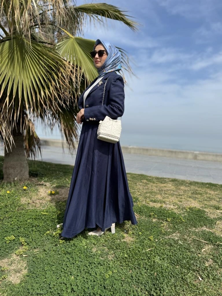 Vuu Crop Ceket Kloş Etek Takım 25SSV3014