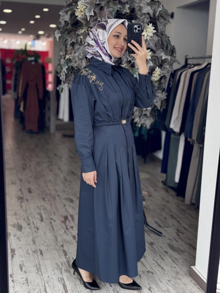 Vuu Koton Önü Pileli Elbise 25SSV4010