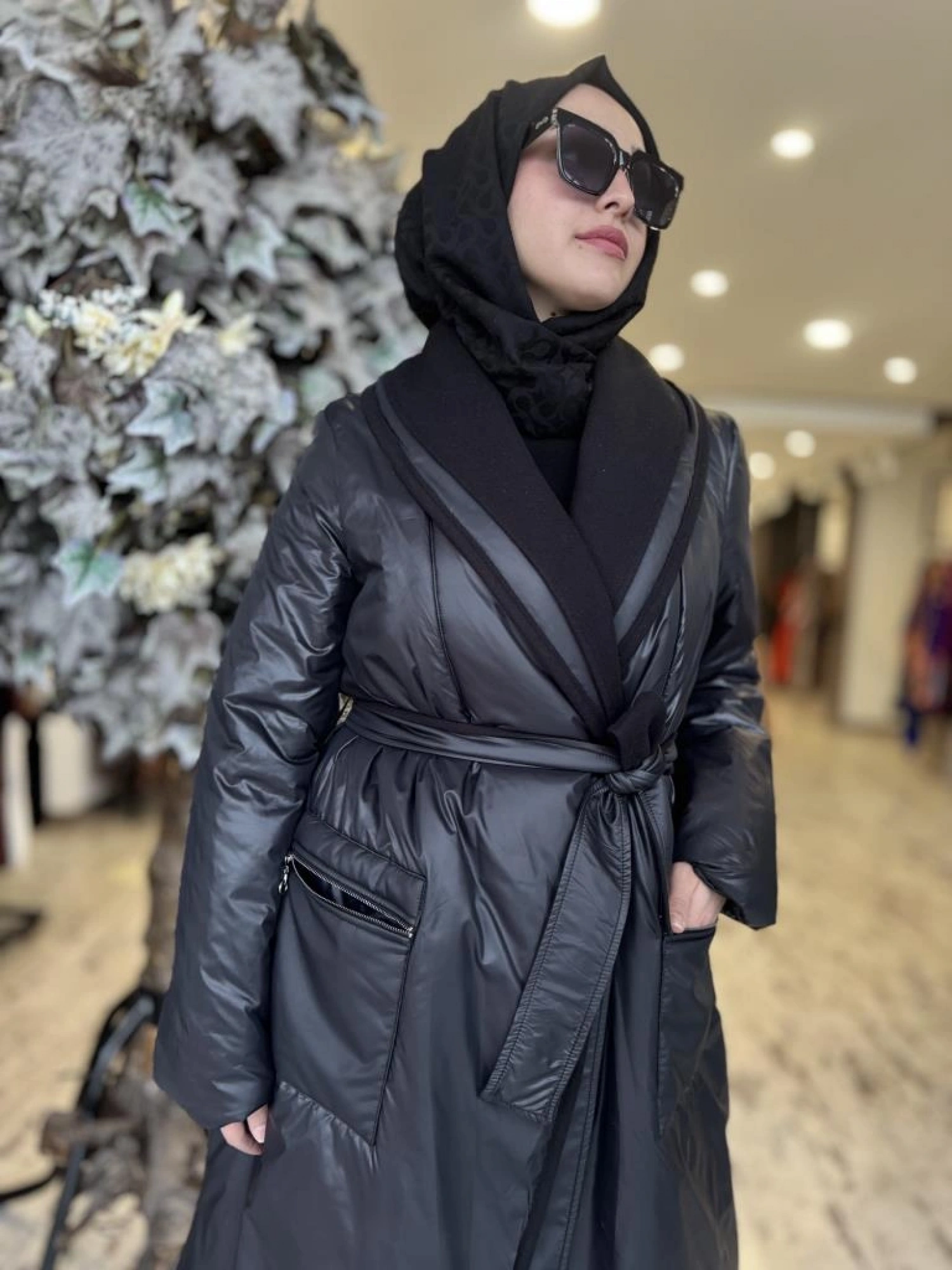 Almarwah Cep Ve Kuşak Detaylı Şişme Mont 505286