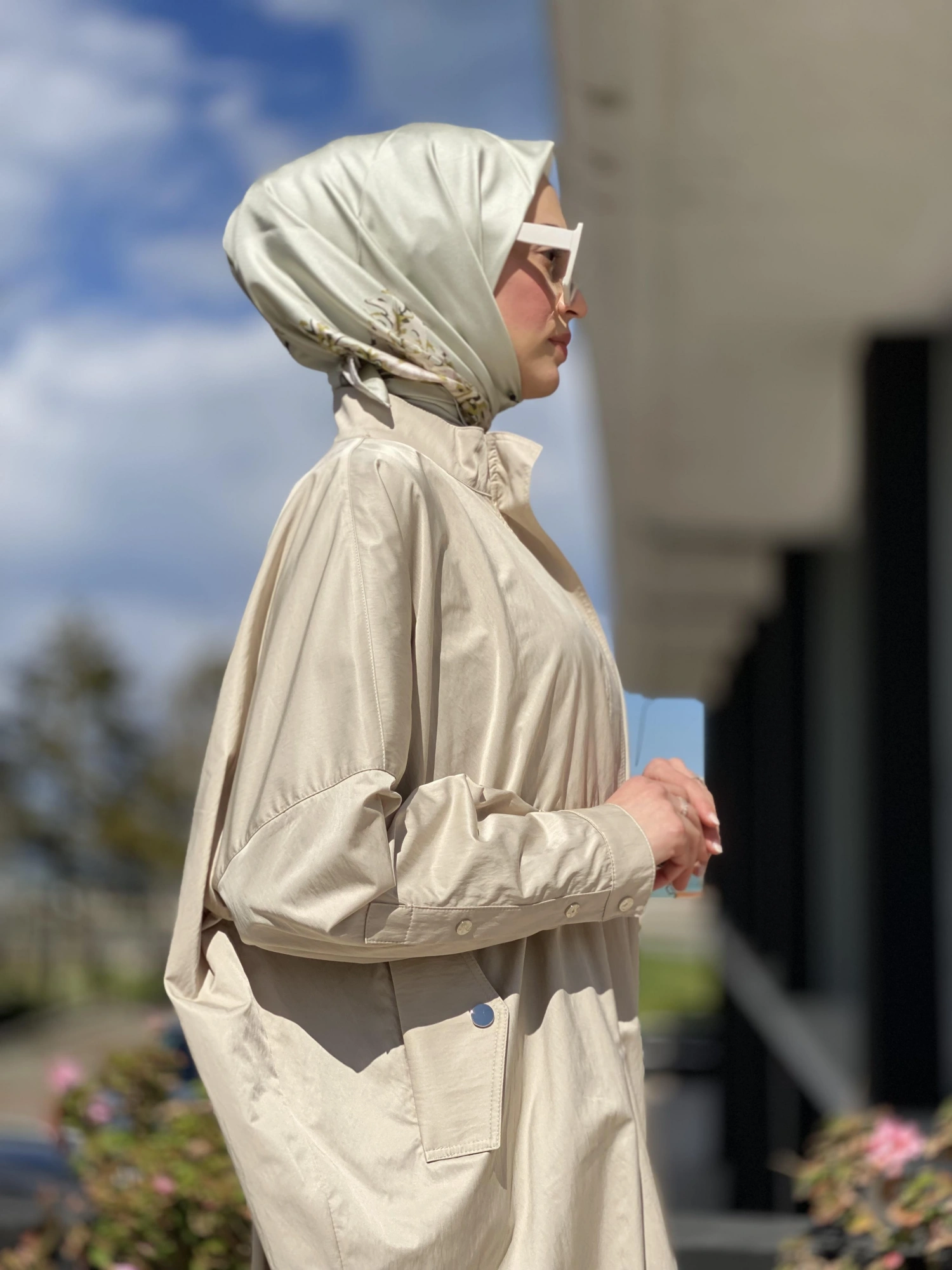 Almarwah Fermuarlı Tencel Paraşüt Kap 404819