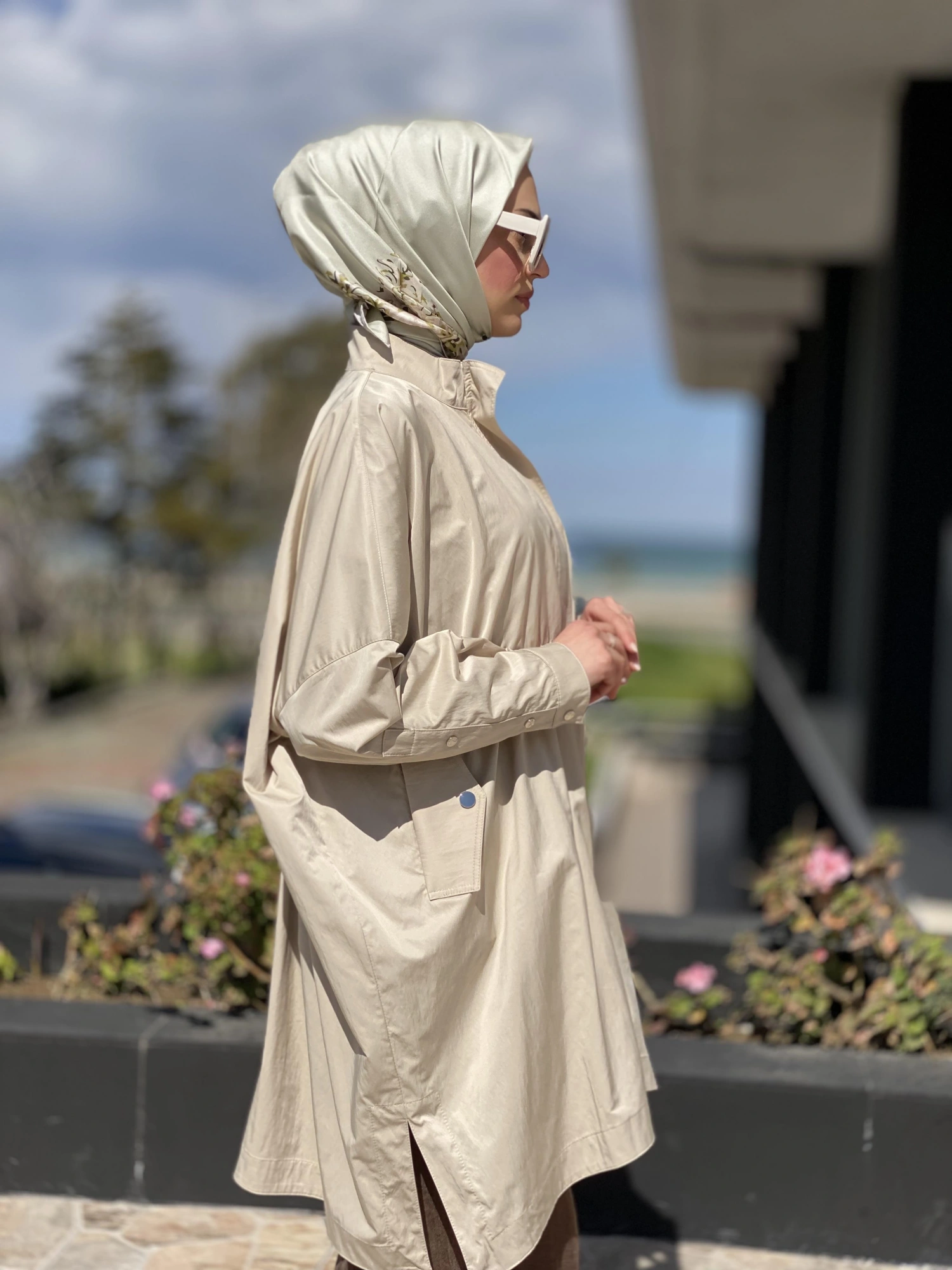 Almarwah Fermuarlı Tencel Paraşüt Kap 404819