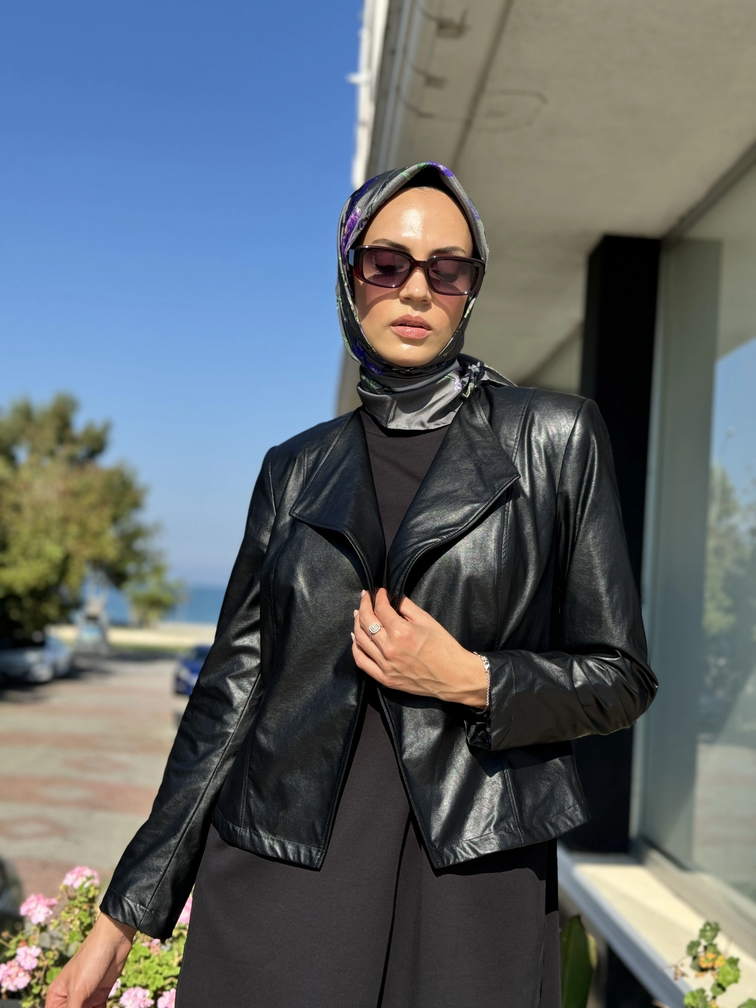 Almarwah Kısa Deri Ceket 404896