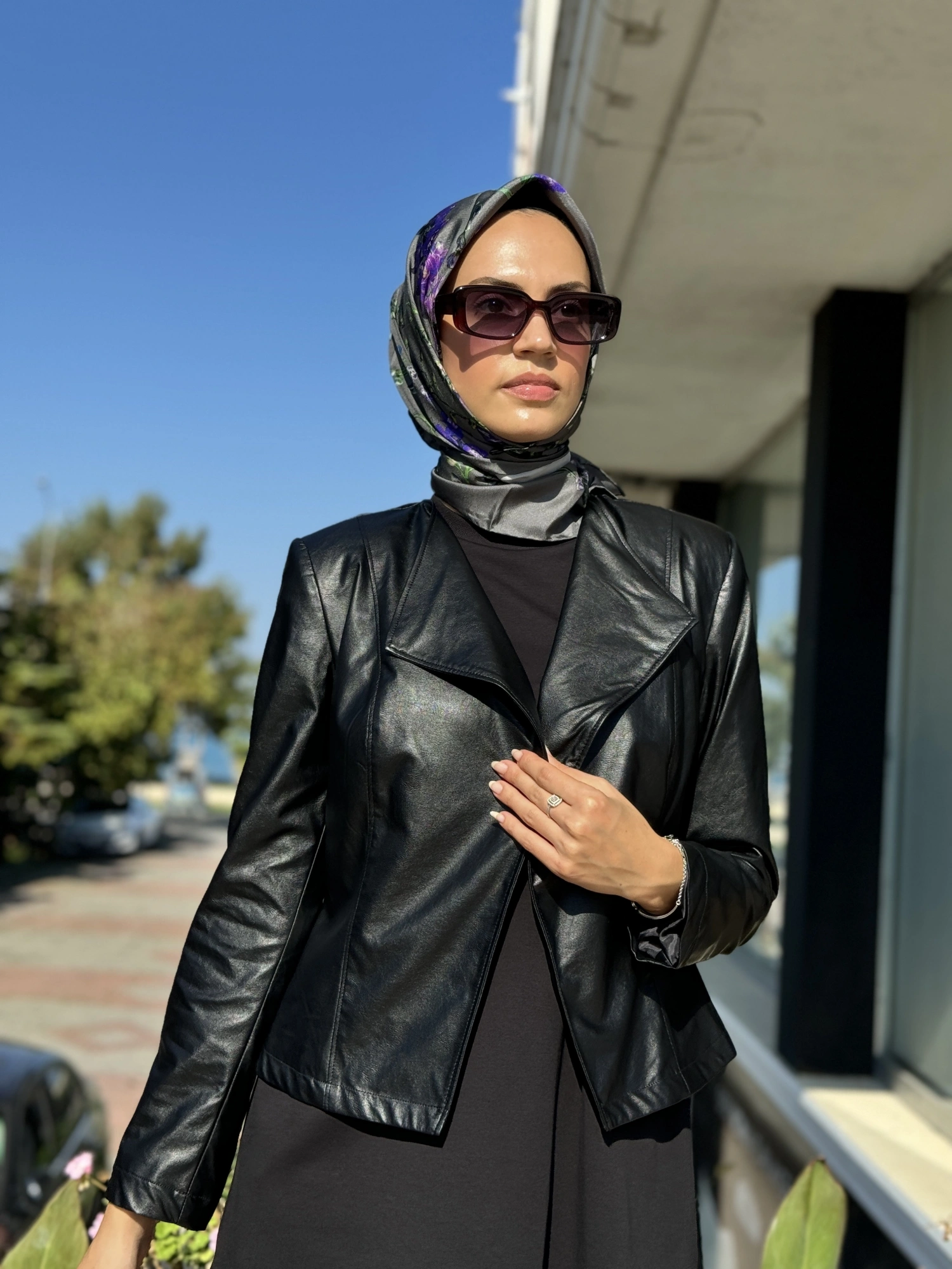 Almarwah Kısa Deri Ceket 404896