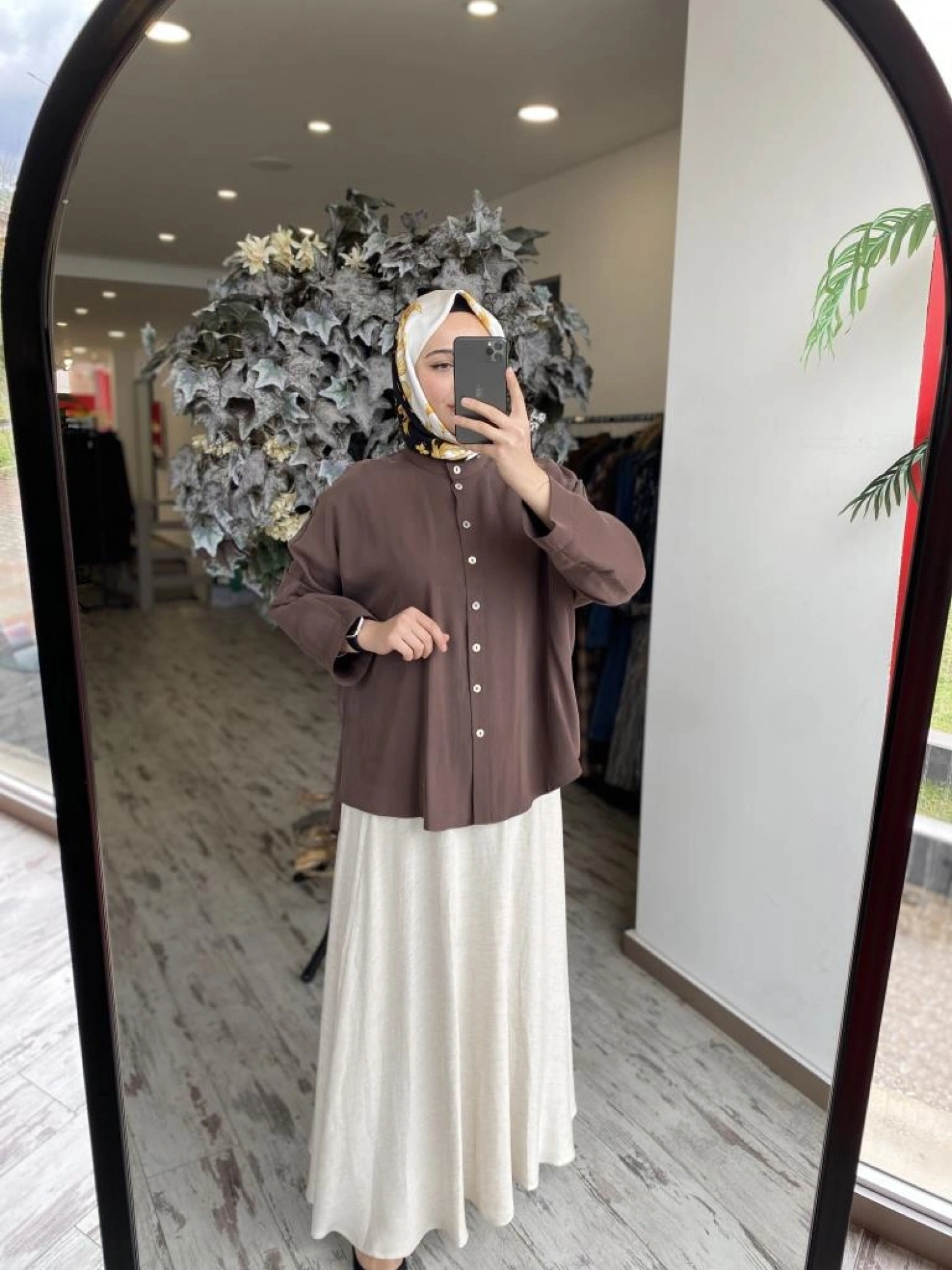 Almarwah Kloş Tencel Keten Etek 806452