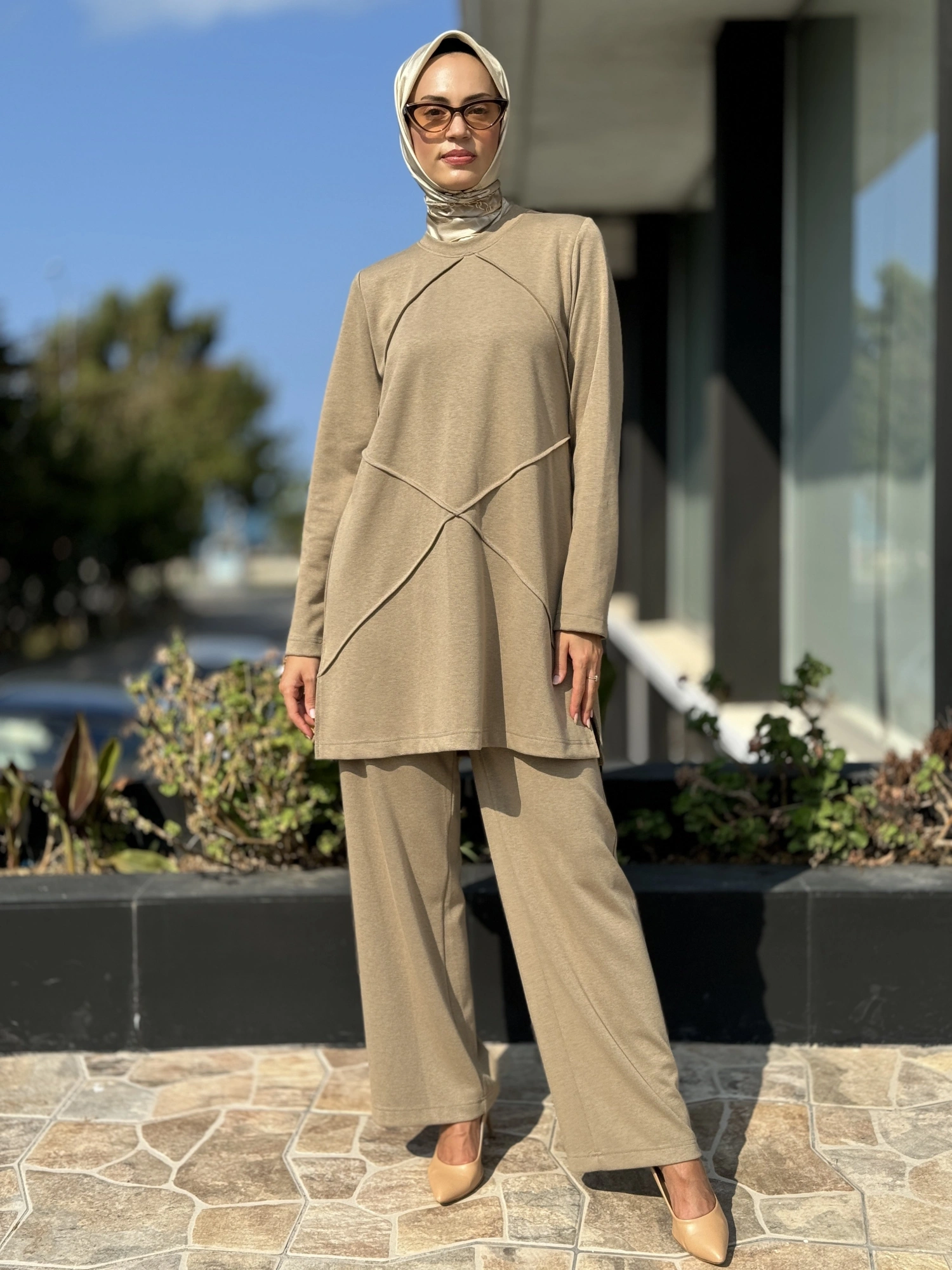 Almarwah Örme Rayon Tunik Pantolon Takım 202688