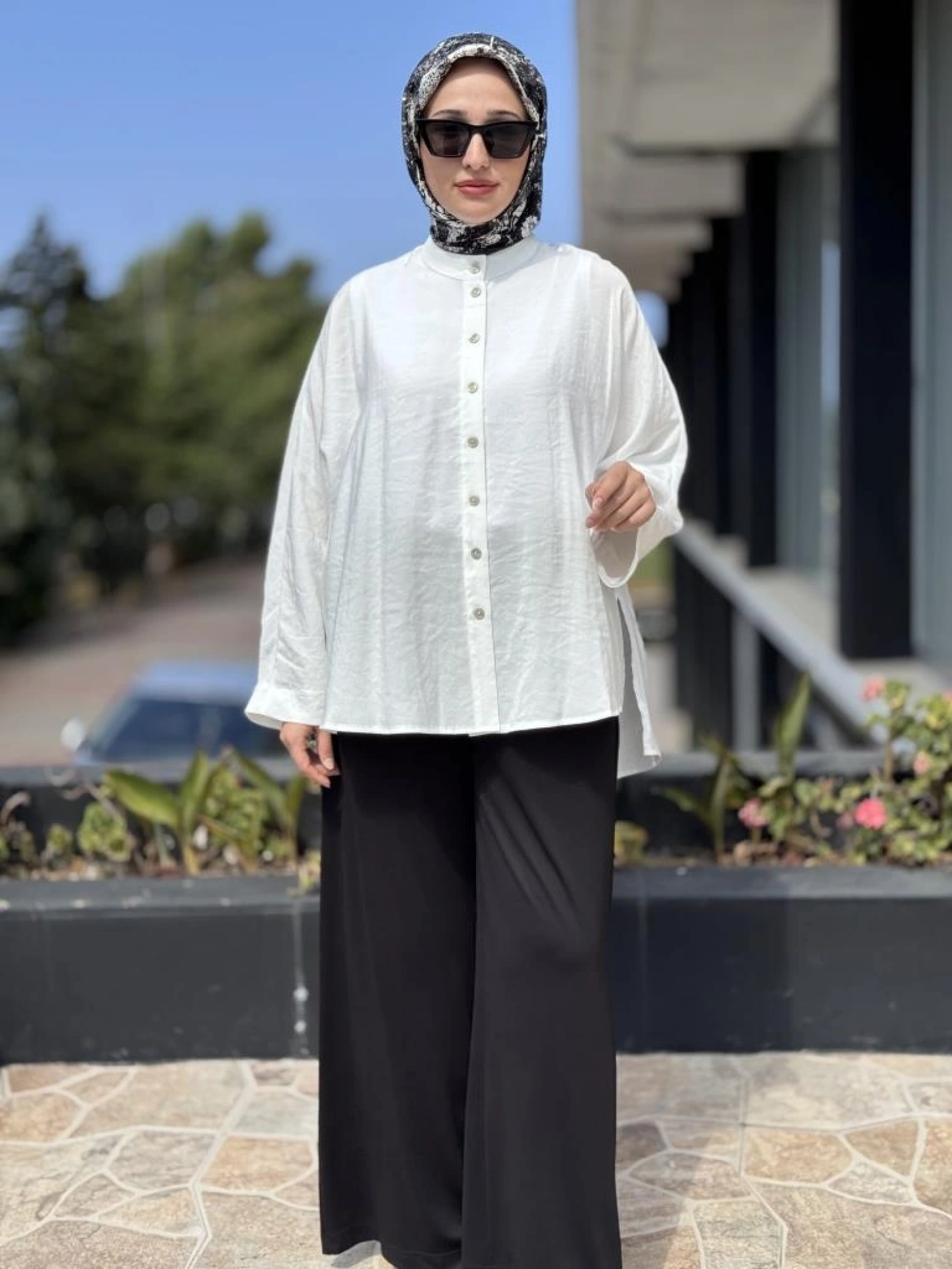 Almarwah Tencel Yarasa Kol Gömlek 101977