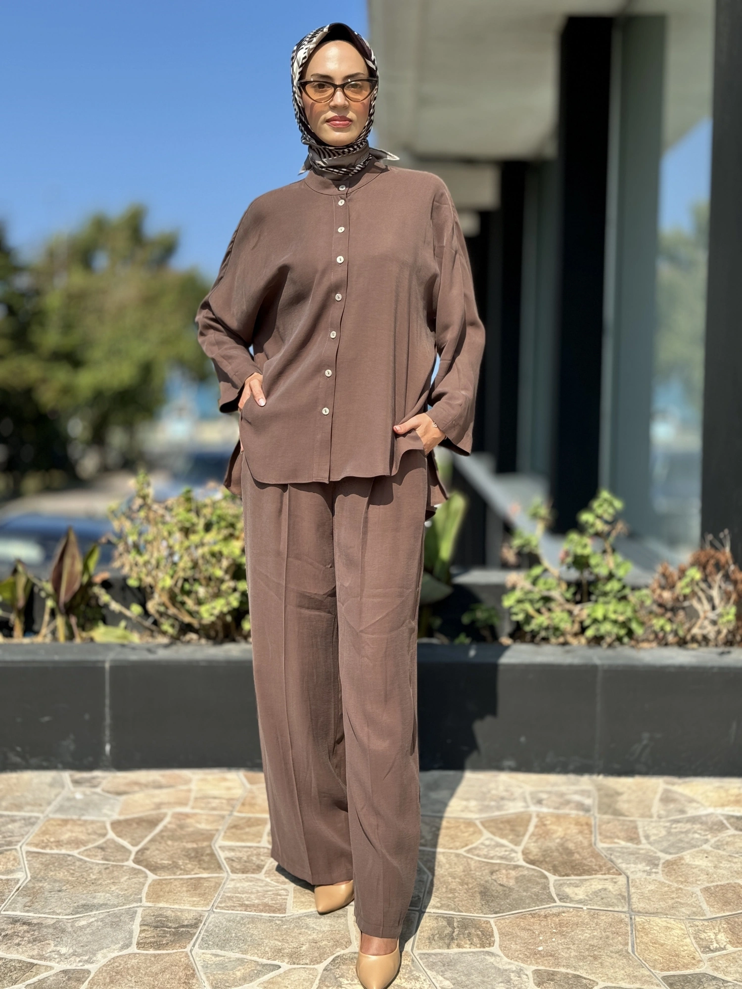 Almarwah Tencel Yarasa Kol Gömlek 101977