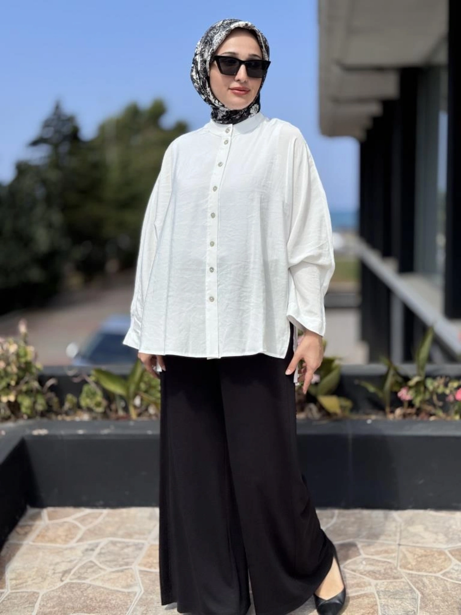 Almarwah Tencel Yarasa Kol Gömlek 101977