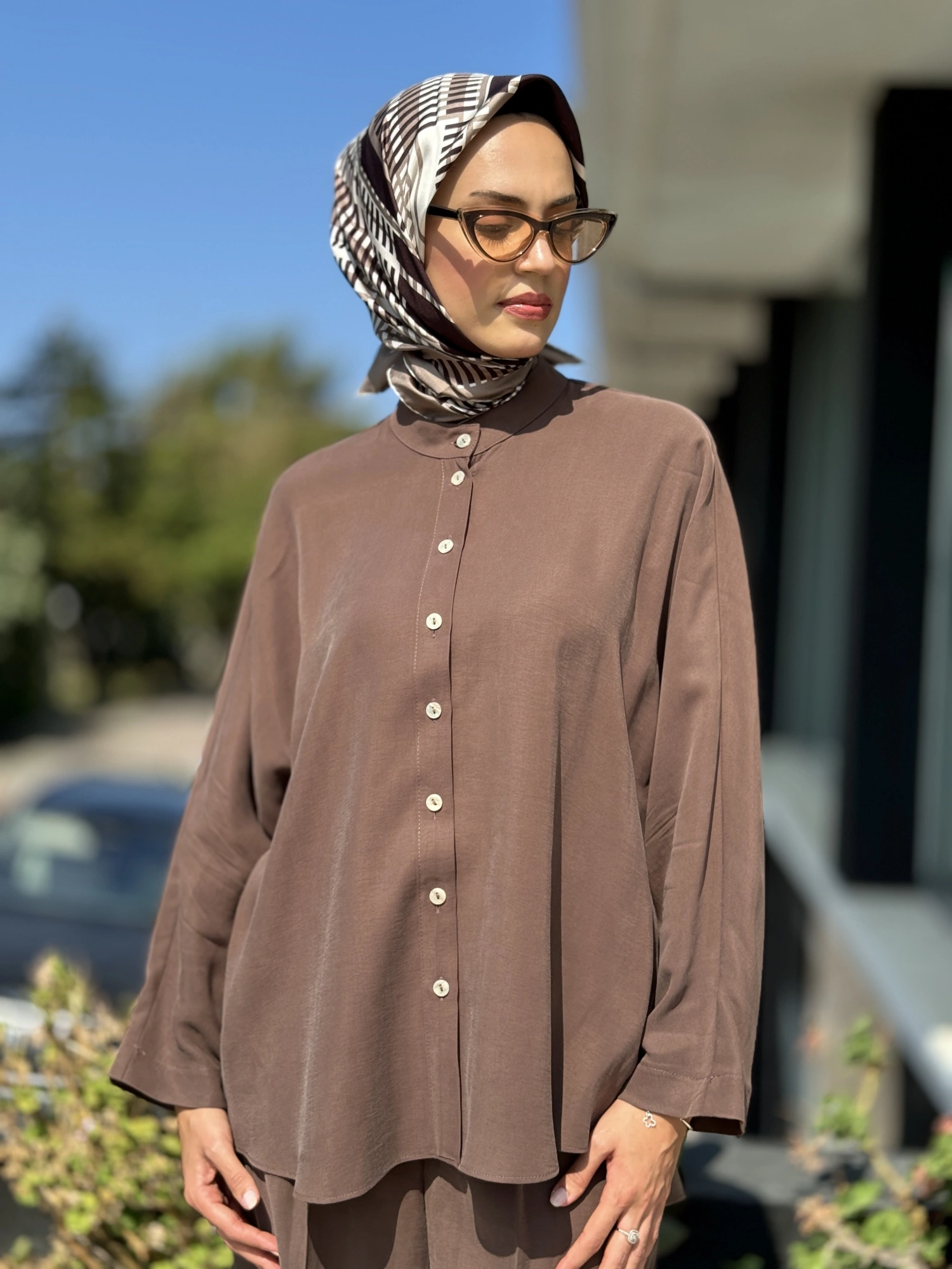 Almarwah Tencel Yarasa Kol Gömlek 101977