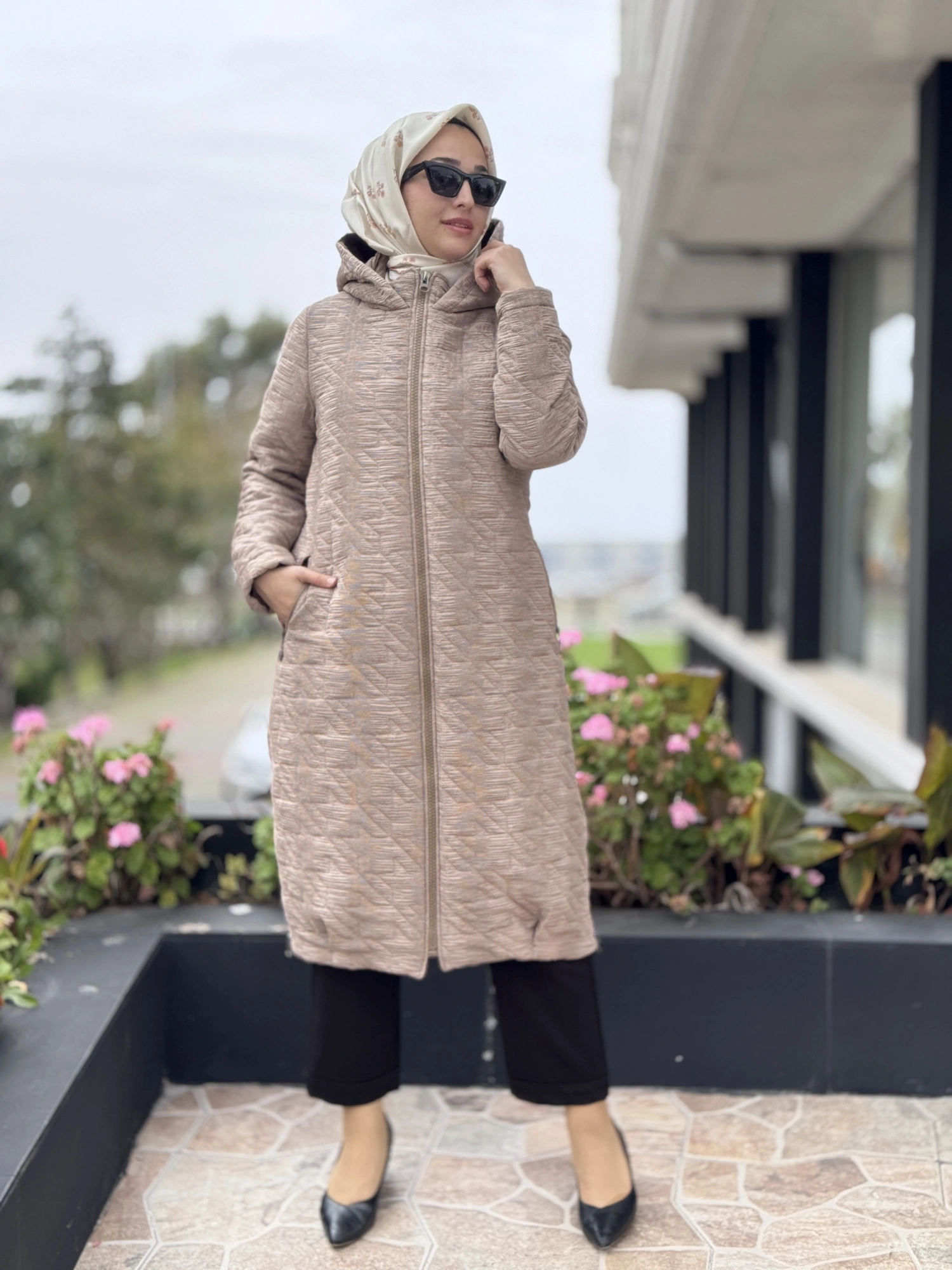 Almarwah Yanları Fermuar Detaylı Kapitone Mont 505331